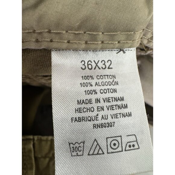 Vintage Union Bay Y2K Mens 36X32 Khaki Cargo Pants Rugged Utility Indie Grunge - Picture 5 of 12